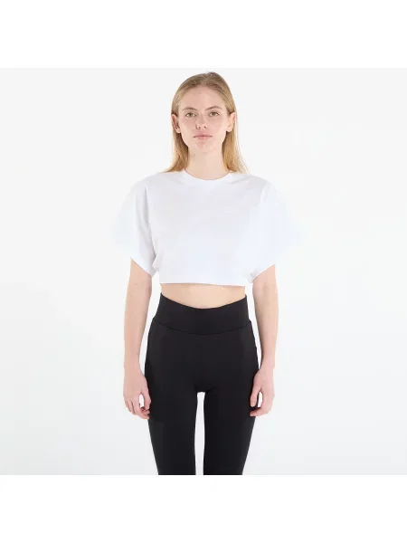 Tricou Under Armour Cropped Script SS Tee White L alb