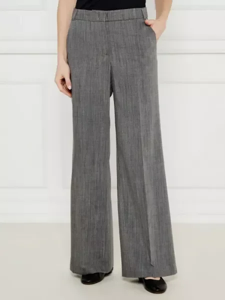 MAX&Co. De lână pantaloni SAIO | flare fit gri