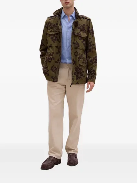Geacă Aspesi cu model floral cu imagine verde