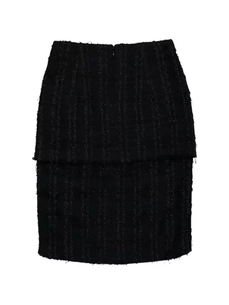 Fusta mini Vetements din tweed negru