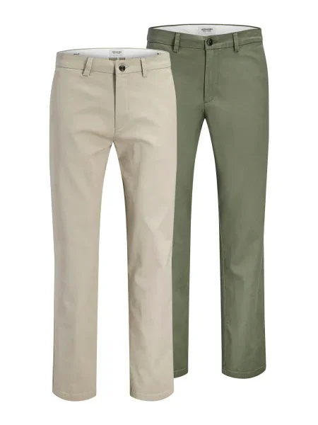 JACK & JONES Pantaloni eleganți JPSTOLLIE DYLAN deschis / oliv gri