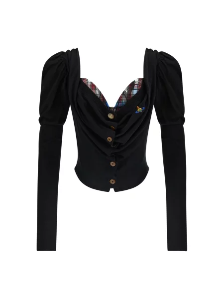 Kardigan Vivienne Westwood z gorsetem czarny