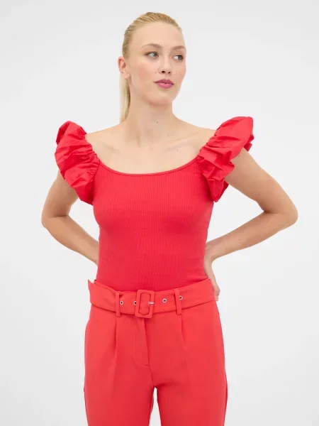 Tricou Orsay scurt roșu