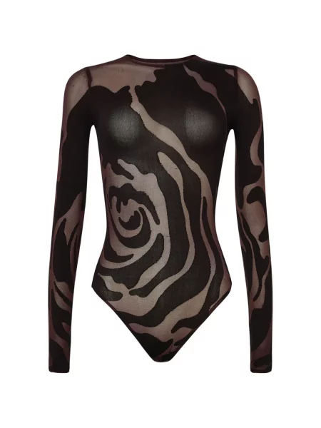 Body Wolford tricotate negru