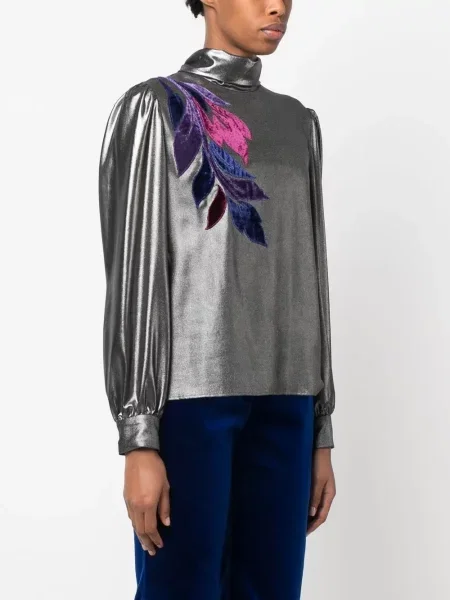 Bluză Alberta Ferretti gri