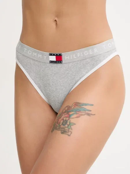 Nohavičky Tommy Hilfiger sivá