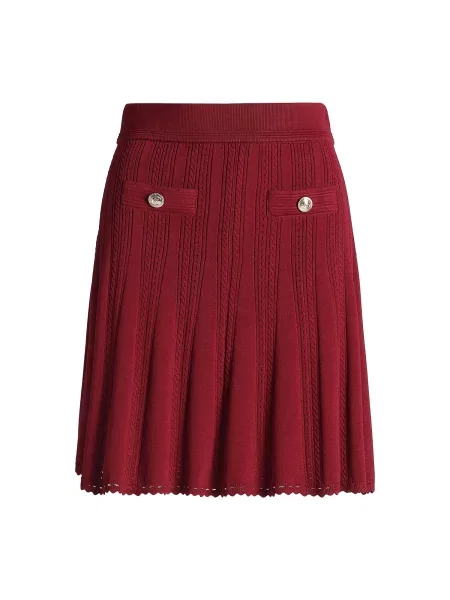 GUESS Fustă CARMEN bordeaux roșu