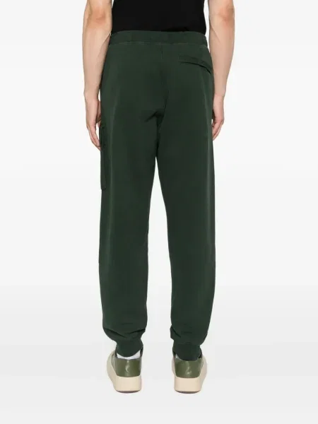 Pantaloni Stone Island cu strasuri verde