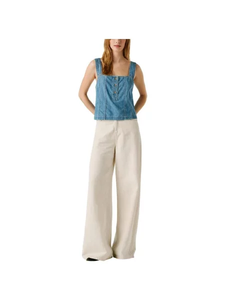 Denim ruha Pepe Jeans kék
