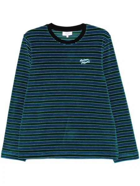 Tricou mânecă lungă Maison Kitsune albastru