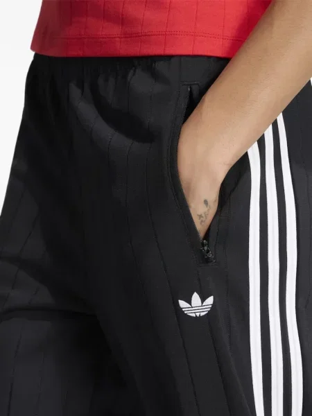 Pantaloni Adidas alergare cu autograf cu decolteu în V negru