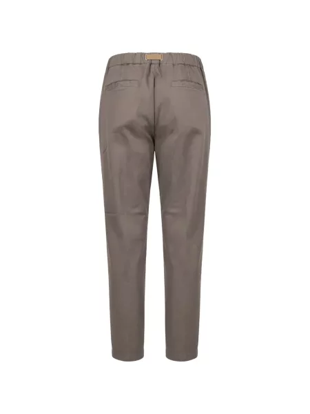Cu centură pantaloni White Sand alb