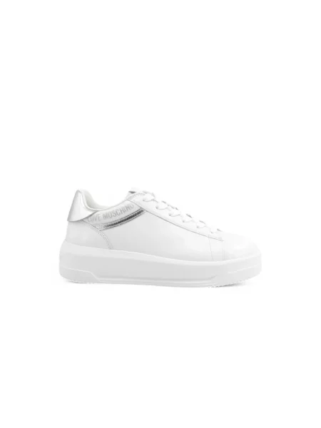 Sneakersy Love Moschino skórzane białe