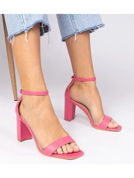 Sandali D/ceo blok peta roza
