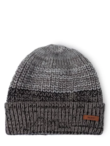 Czapka beanie z detalem z logo Barts czarna
