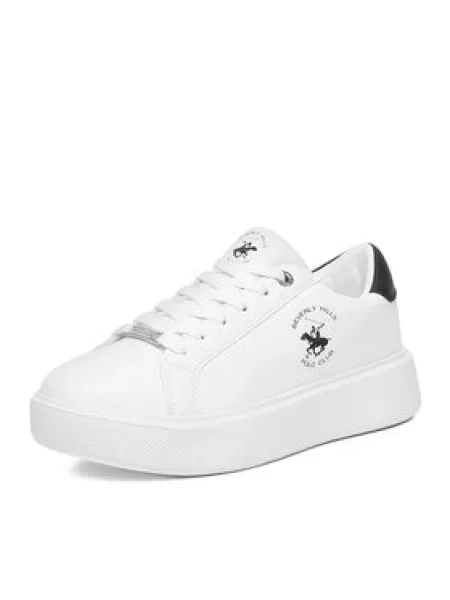 Sneakersy Beverly Hills Polo Club biela