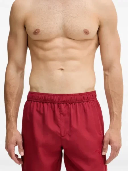 Долнища на бански Trussardi бродирани червено