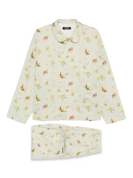 Cămașă Undercover cu model floral verde