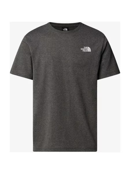 Koszulka The North Face Redbox krótki rękaw ciemnoszara czerwona S szara