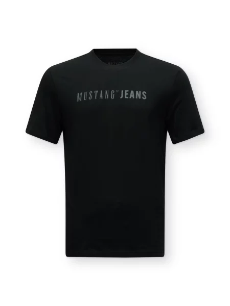 MUSTANG Tricou AUSTIN gri piatră negru
