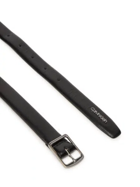 Calvin Klein Dámský Slim Square Buckle Belt černá