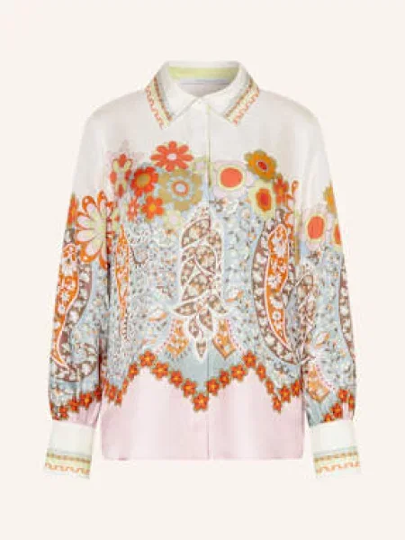 Herzen's Angelegenheit Koszula Z Jedwabiu weiss biała