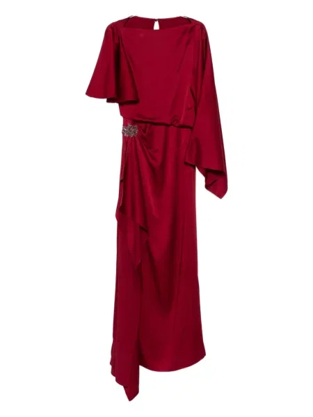 Rochie Erdem drapată roșu