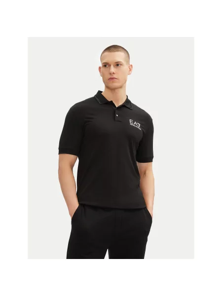 Emporio Armani Поло Slim Fit чорний
