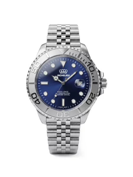Ceas Richelieu Swiss cu autograf albastru