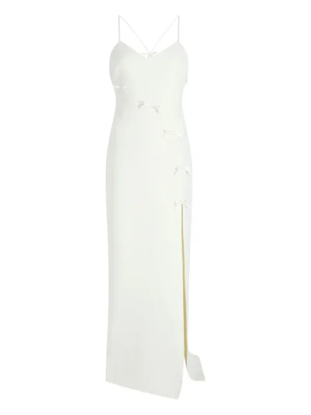 Rochie maxi Cinq A Sept cu funde de costum