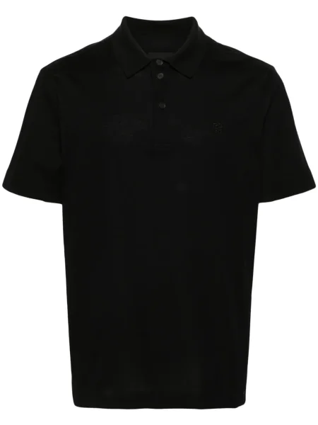 Polo Givenchy cu broderie negru