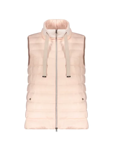 Жилетка с качулка Herno с качулка розово