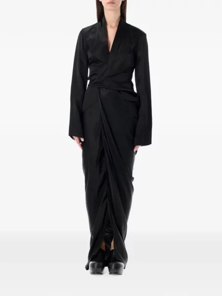 Lung rochie Rick Owens plic negru