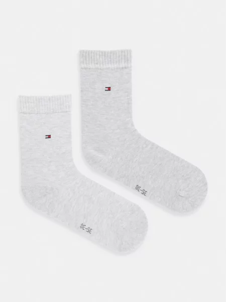 Tommy Hilfiger ponožky dámske s bavlnou sivá