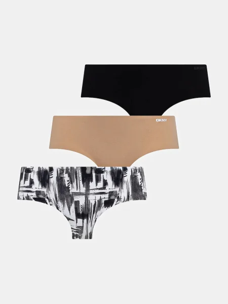 Бикини Dkny 3 чифта тъмносиньо бежово