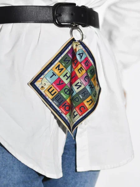 Кожаная сумка Myscarf красная