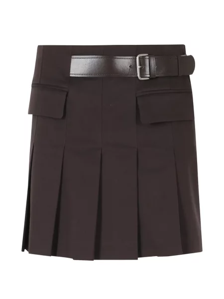 Cu centură fusta mini Semicouture maro