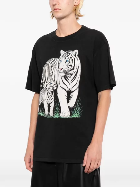 Tricou Melt cu dungi de tigru negru