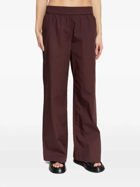 Talie pantaloni Samsøe Samsøe cu picior lat maro