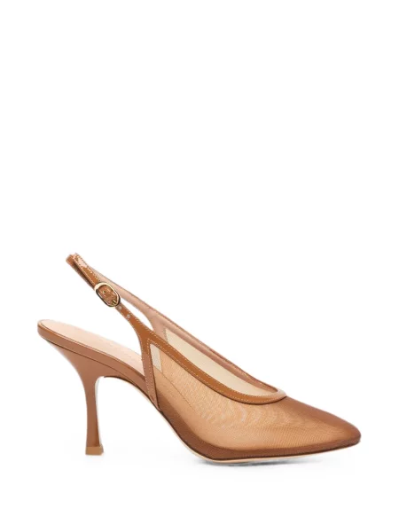 Pantofi cu toc Stuart Weitzman slingback alb