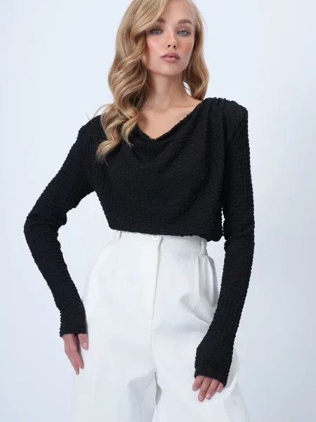 Trend Alaçatı Stili Tricou negru