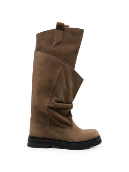 Botine The Attico din piele maro