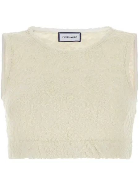 Top Pantamolle alb