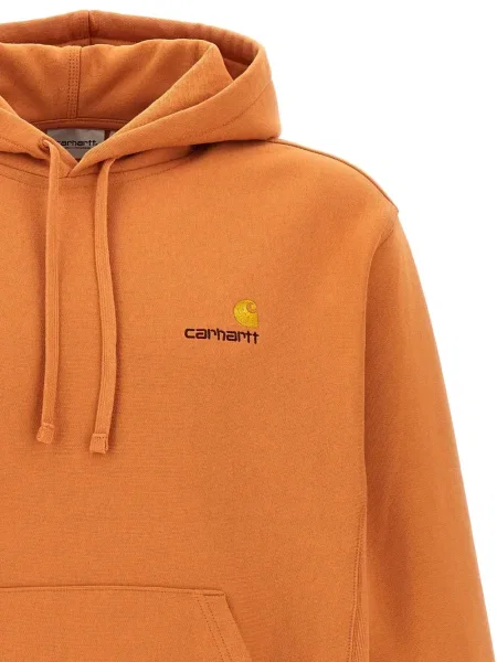 Hanorac cu glugă Carhartt Wip portocaliu