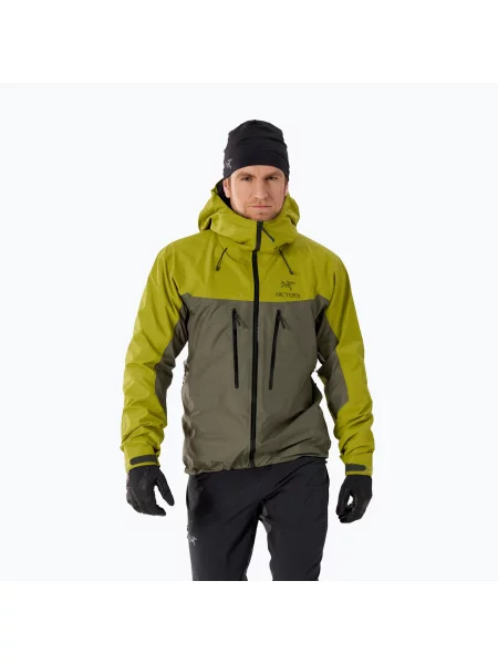Мъжко дъждобранно яке Arc'teryx Alpha olive moss/tatsu зелено