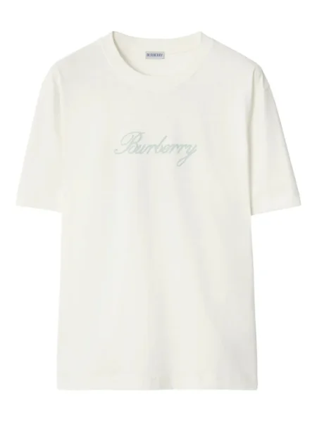 Tricou Burberry cu imagine alb