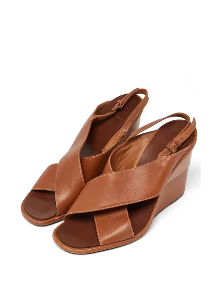 Sandale Tory Burch cu pană maro