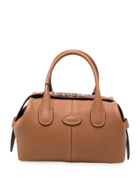 Geantă shopper Tod's cu autograf maro