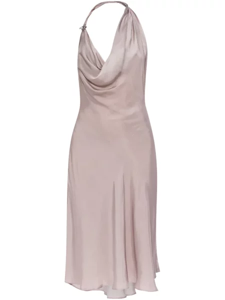 Sukienka midi Diesel do kolan garniturowa fioletowa