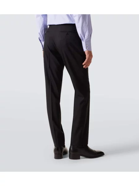 Pantaloni Tom Ford de lână negru